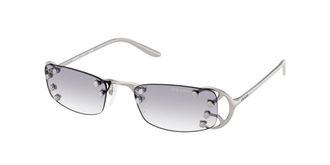 Prada PR C57S 28H40V Womens Sunglasses Silver Size 52
