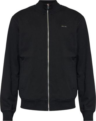 Diesel Zip-throughs - Heren - Vesten met rits - Zwart - L - Hoodies & sweatvesten