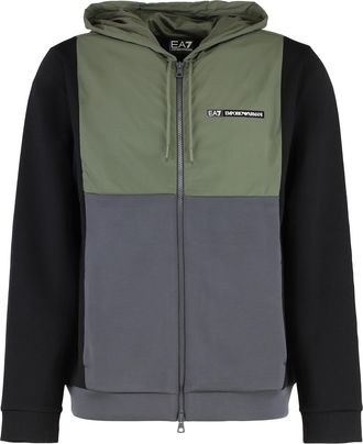 Emporio Armani Techno Fabric Full-zip Sweatshirt