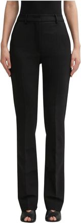 Sportmax Fetta Broek - Dames - Slim Fit Broeken - Zwart - M - Broeken