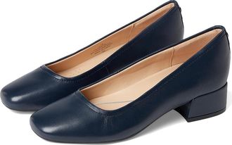 Easy Spirit Jain High Womens Heels Dark Blue Leather : 5.5 M (B), Leather/Rubber