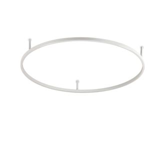 Netlighting Oracle Slim 90cm Non Dim 4000K Round Semi Flush Ceiling Light White