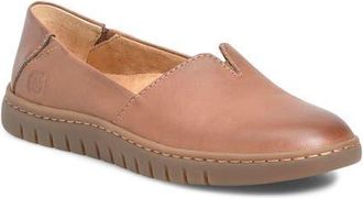 B&oslash;rn Sebra II Flat in Dark Tan Leather at Nordstrom, Size 7.5