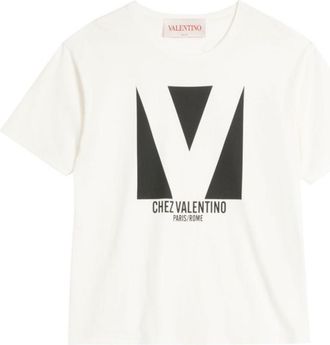 Valentino Garavani White Crewneck T-Shirt