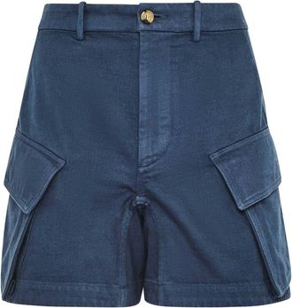 J.W.Anderson Cargo corti in twill - Blu