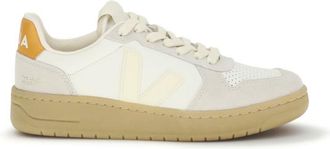 Veja White Color Block Sneakers
