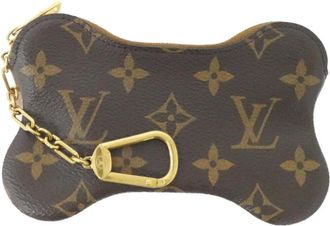 Louis Vuitton Marron Coated Canvas Coin Purse/Coin Case (Pre-Owned)
