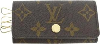 Louis Vuitton Pre-owned Accessories, unisex, Brown, Size: ONE SIZE Pre-owned Canvas Key Holder