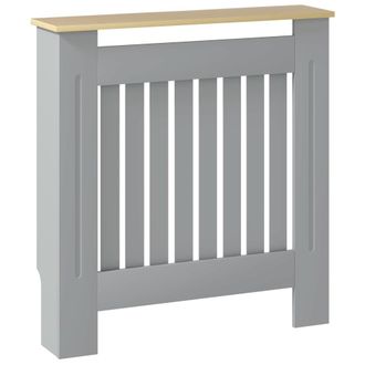 HOMCOM Cubierta para radiador 78x19x83 cm gris