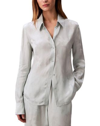 Calvin Klein Jacquard Slim Button-Down Shirt