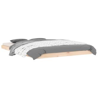 vidaXL Estructura De Cama Sin Colch&oacute;n Madera De Pino Blanca 140x200 Cm Vidaxl