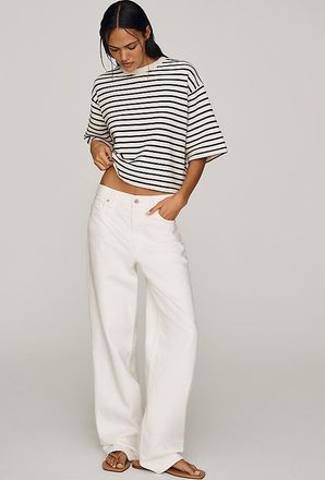 AG - Adriano Goldschmied Billie Mid-Rise Straight Jeans