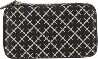 By Malene Birger Black/White Flower Print Jewelry Pouch