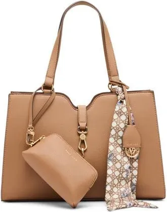 Anne Klein E/W Tote Bag in Mocha at Nordstrom Rack
