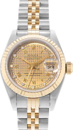 Rolex Pre-owned Rolex Datejust 26 Automatic Chronometer Diamond Champagne Dial Ladies Watch 69173 CDJ