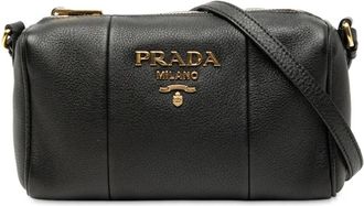 Prada Borsa a tracolla Vitello Phenix mini 2010-2025 - Nero