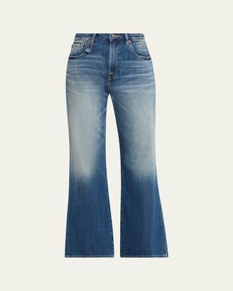 R13 Joan Cropped Flare Jeans