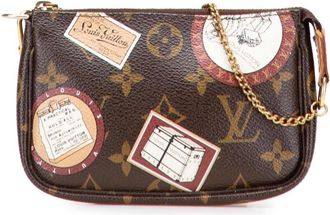 Louis Vuitton Pre-owned Handbags, female, Brown, Size: ONE SIZE Pre-owned Printed Small Bag