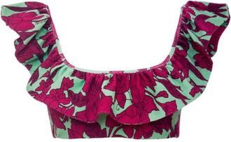 La DoubleJ Ruffle Bikini Top - Dames - Bikinis - Veelkleurig - XL - Badmode