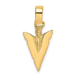 Diamond2Deal 14k Gold 3-D Arrowhead Charm