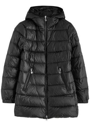 Moncler Glements Hooded Quilted Shell Jacket - Black - 2 (UK 12 / M)