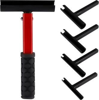 OEM Kit De 5 Llaves De Ajuste De Bisagras, 4 En 1, Para Puertas Residenciales Y Comerciales, Con Mango De Goma