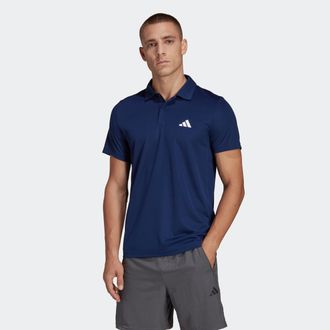 adidas Poloshirt ADIDAS PERFORMANCE TR-ES BASE POLO, Herren, Gr. 3XL, blau (dunkelblau, wei&szlig;), Obermaterial: 100% Polyester, clean, Shirts Poloshirt