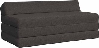 vidaXL Sof&aacute; Cama Plegable Gris Oscuro 120 X 60 X 49 Cm Tela Vidaxl