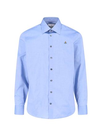 Vivienne Westwood Blue Ghost Cotton Long-Sleeve Shirt