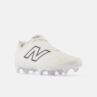New Balance Womens New Balance BurnX4 WBURNLW4 White Molded Lacrosse Cleats RHS6416