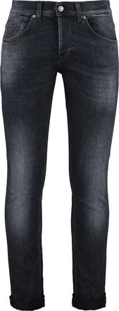 Dondup Low-Rise Skinny Jeans - Heren - Slim Fit Jeans - Grijs - W33 - Katoen - Jeans