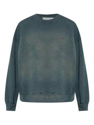 Golden Goose Moss Green Dyed Cotton Crewneck Sweatshirt