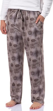 Intimo The Lord of the Rings Mens Tossed Print Tree of Gondor Crown Sleep Pajama Pants, Lotr Gondor, 3XL