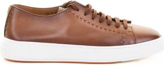 Santoni Schoenen, Heren, Bruin, 44 EU, Sneakers