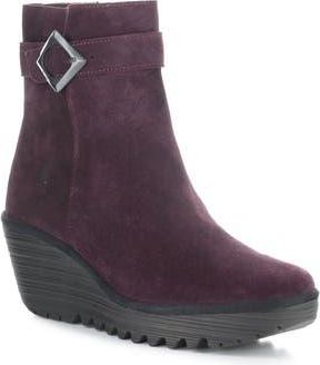 FLY London Yuji Wedge Bootie in Purple at Nordstrom Rack, Size 7-7.5Us / 38Eu