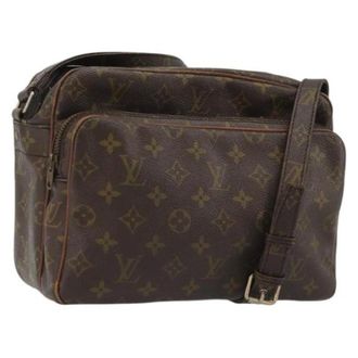 Louis Vuitton Pre-owned Monogram Canvas Shoulder Bag - Dames - Pre-owned - Bruin - Maat: ONE Size Leer