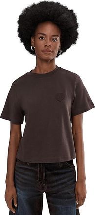 AllSaints Lover Lisa T-Shirts Womens Clothing Bottle Brown : XS, Cotton