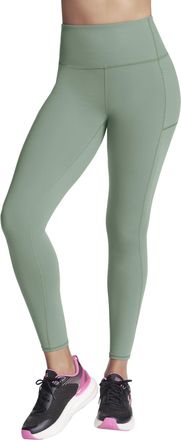Skechers Womens Go Flex Hw II Leggings, Agave Green, M