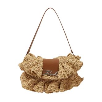 Karl Lagerfeld Shoulder Bags, female, Beige, Size: ONE SIZE Kitak Handas