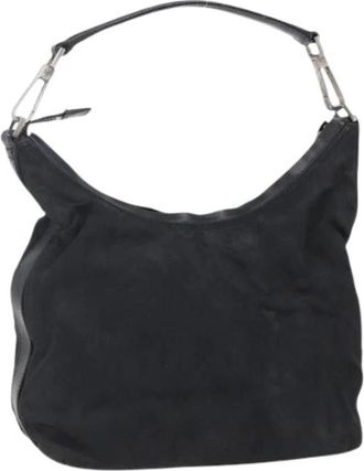 Gucci Pre-owned Vintage Nylon Schoudertas - Dames - Vintage Schoudertas - Zwart - ONE Size - Nylon - Vintage