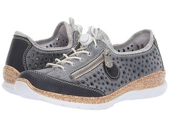 Rieker N42P6-14 Womens Shoes Pazifik/Atlantic/Altsilber : EU 36 (US Womens 5.5-6) M, Leather