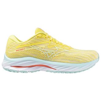 Mizuno Womens Wave Rider 27 - Running Shoes Anise Flower/White Size 10.0