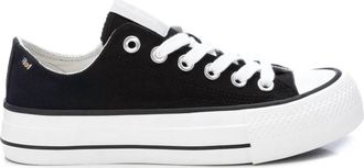Xti Womens Canvas Sneakers In Black