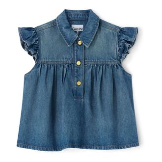 Ganni Denim Light Weight Top
