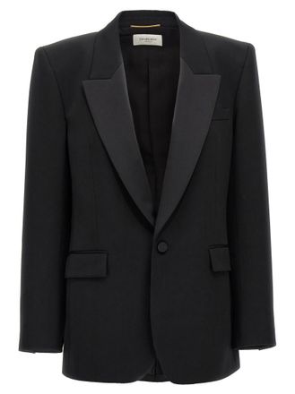 Saint Laurent Black mocking Blazer