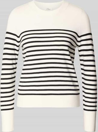 s.Oliver Red Label Regular Fit Strickpullover aus Viskose-Mix in Weiss, Gr&ouml;&szlig;e 34