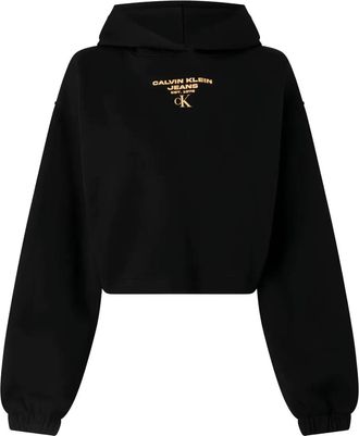 Calvin Klein Hoodie met logoprint - Zwart