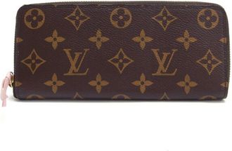 Louis Vuitton Brown Pink Rose Ballerine Monogram Canvas Long Wallet (Bi-Fold) (Pre-Owned)