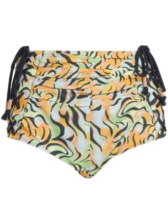 Marni Shorts corti con stampa grafica - Arancione