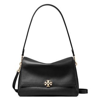 Tory Burch Tory Burch, Shoulder Bags, female, Black, Size: ONE SIZE Leather Shoulder Bag